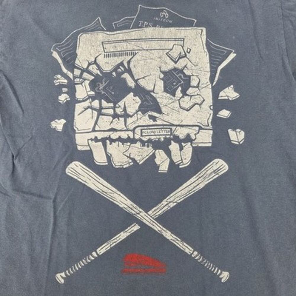 Office Space Movie T-Shirt Medium Loot Wear Exclusive Printer Smash Graphic Tee
